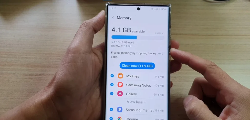 Select Apps For Clear Cache
