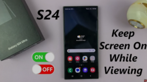 s24ultra how to keep screen from turning off